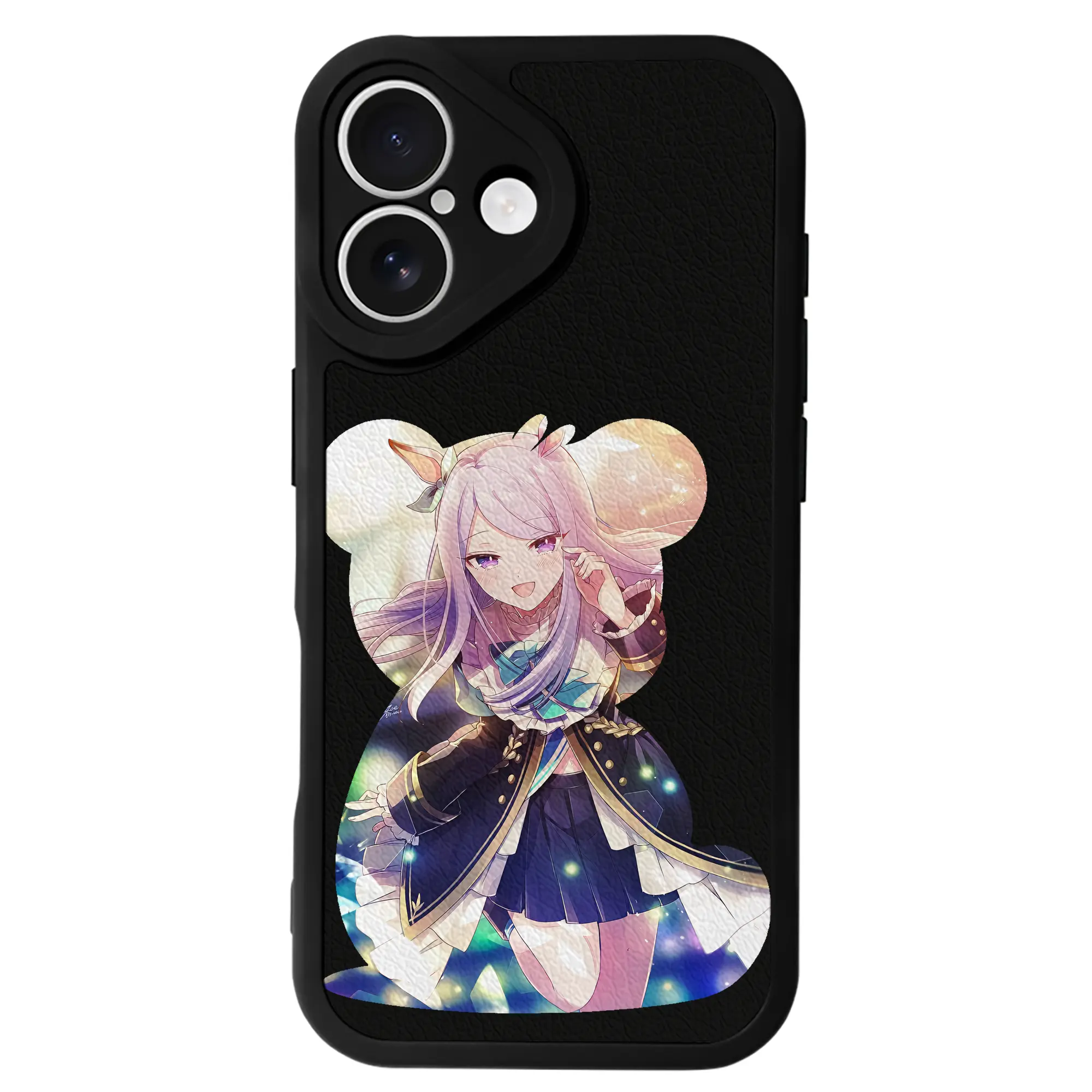 ウマ娘 プリティーダービー グッズ メジロマックイーン - IPhone 16シリーズ対応 ・ シリコンスマホケース ・ レザー調 ・ 高精度フィット ・ 耐衝撃 ・ ワイヤレス充電対応 ・ 精密カット